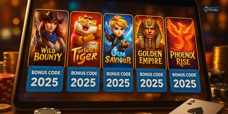 TOP 5 Game Nổ Hũ Tặng Code Được Săn Đón Nhất 2025